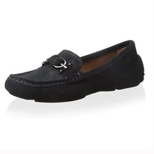 Donald J Pliner Viky Women's Driver Moccasin| Black suede | Size 10